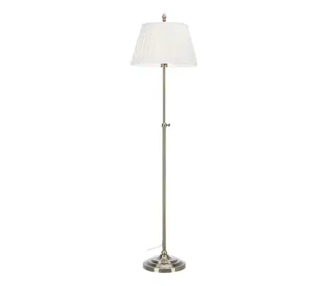 Lampy Markslöjd 108972 - Stojacia lampa OXFORD 1xE14/40W/230V biela/mosadz 108972
