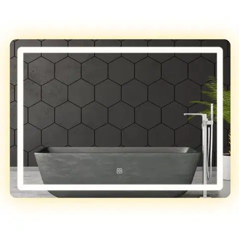 Kúpeľňové zrkadlá REA - Zrkadlo LED 80x60cm P10407 HOM-02829