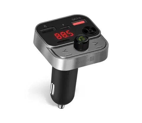 Predlžovacie káble CONNECT IT CCC-8900-AN - FM vysielač do auta s handsfree, čierno-strieborný CCC-8900-AN