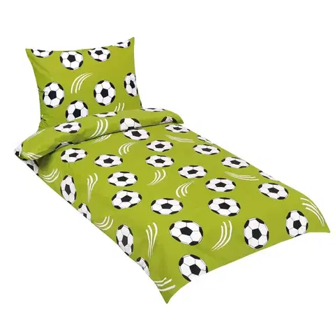 Obliečky Bellatex Bavlnené obliečky Junior Futbal, 140 x 200 cm, 70 x 90 cm