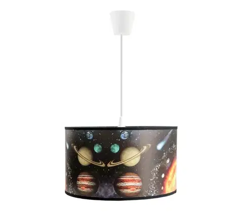 Svietidlá  Detský luster na lanku SPACE 1xE27/60W/230V 0928