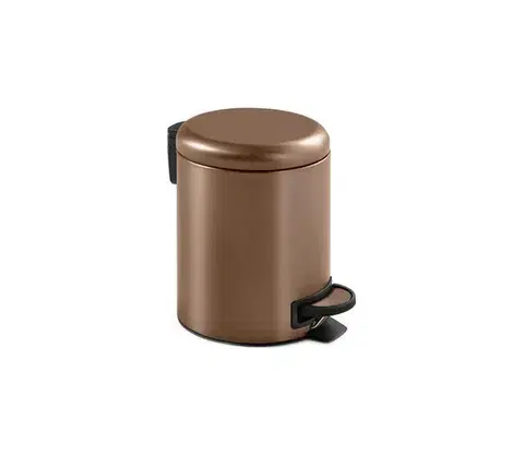 Svietidlá Gedy - Odpadkový kôš POTTY 3 l, tiché zatváranie, bronzový 320982