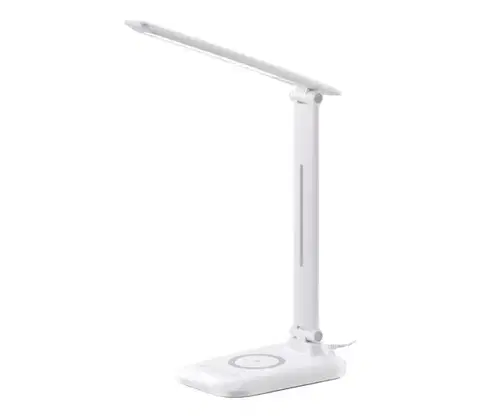 Lampy  09107L - LED stmievateľná stolná lampa s bezdrôtovým nabíjaním QI LUMI LED/7W/230V biela 09107L