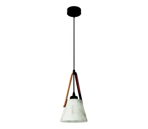 Svietidlá Eurolamp Luster na lanku 1xE27/40W/230V biela 144-28004