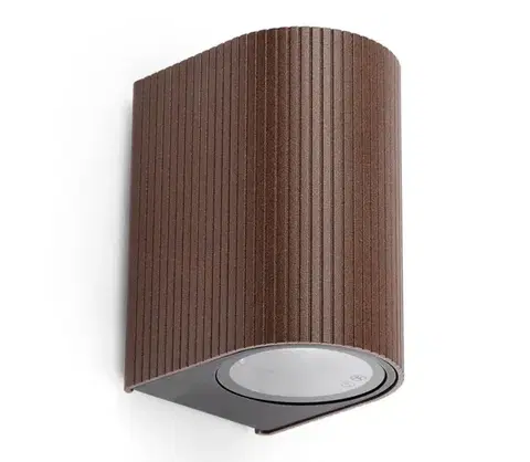 Svietidlá FARO Barcelona FARO 70324 - Vonkajšie nástenné svietidlo ESTELA 1xGU10/5W/230V IP65 hnedá 70324