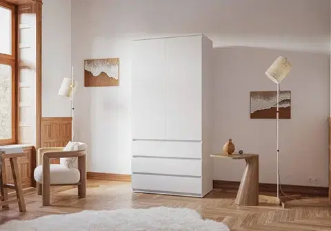 Šatníkové skrine SONIJA COMBI šatníková skriňa, biela