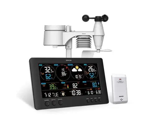 Meteostanice, teplomery a vlhkomery Sencor - Profesionálna meteostanica s farebným LCD displejom 5V/1xCR2032 Wi-Fi 35054541