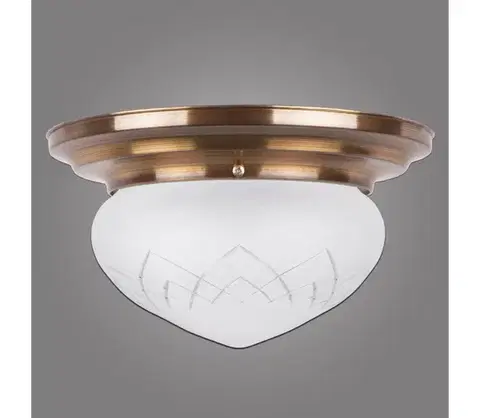 Svietidlá Kemar RI/PL/S/M - Stropné svietidlo RINAMA 1xE27/100W/230V mosadz RI/PL/S/M