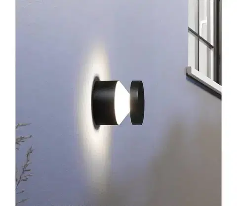 Záhradné lampy Eglo 97303 - LED vonkajšie nástenné svietidlo MELZO LED/11W/230V čierne IP44 97303