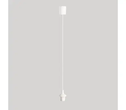 Predlžovacie káble  Napájací kábel EDI 1xE27/60W/230V 90 cm biely 6049