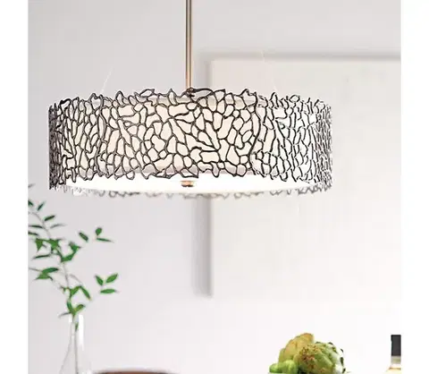 Svietidlá Elstead Kichler KL-SILVER-CORAL-P-A - Luster na tyči SILVER CORAL 3xE27/100W/230V chróm KL-SILVER-CORAL-P-A