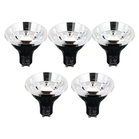 LED osvetlenie Sada 5 ks Inteligentná stmievateľná LED žiarovka GU10 AR70 6W 500lm 2200-6500K
