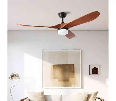 LED osvetlenie ZE - LED stropný látor GINOSA LED/18W/230V Wi-Fi Tuya čierny/dub + DO ZEV018