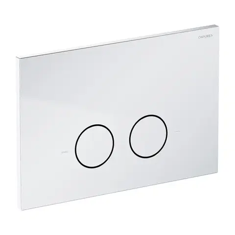 Záchody OMNIRES - STEEL-R45 splachovacie tlačidlo z nerezovej ocele, chróm lesk ST45PS1CR