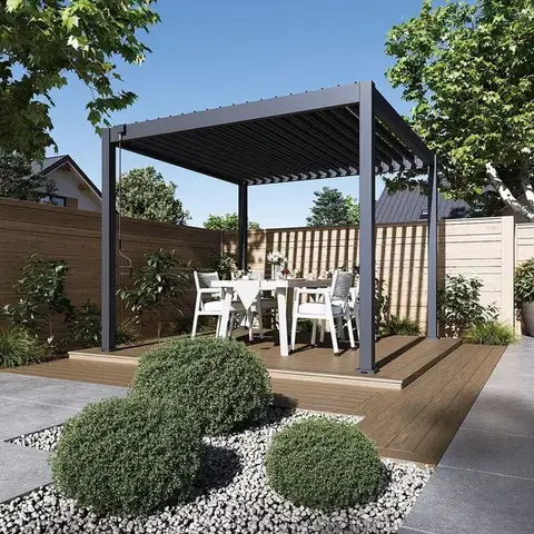 Bioklimatické pergoly Bioklimatická pergola ECO 3x3  m Rojaplast