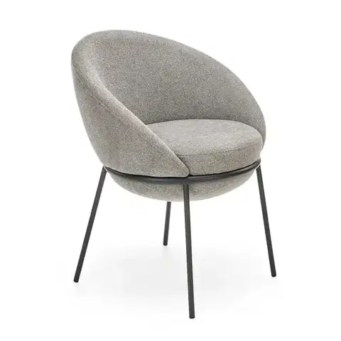 Čalúnené stoličky Stolička K482 tkanina/kov popol 61x59x78