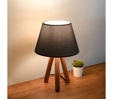 Lampy  Stolná lampa AYD 1xE27/40W/230V hnedá/čierna 780SGN2568