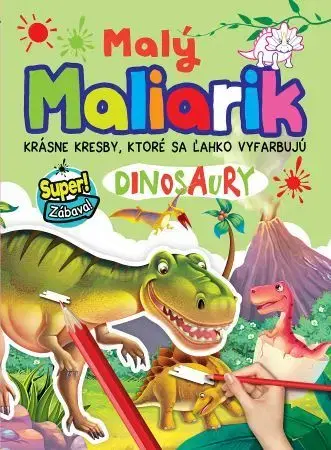 Nalepovačky, vystrihovačky, skladačky Malý maliarik - Dinosaury