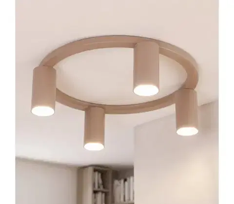 Svietidlá BRILAGI - Stropné svietidlo SELE 4xGU10/30W/230V béžové WO-SELEP-C04-BEI-OEM