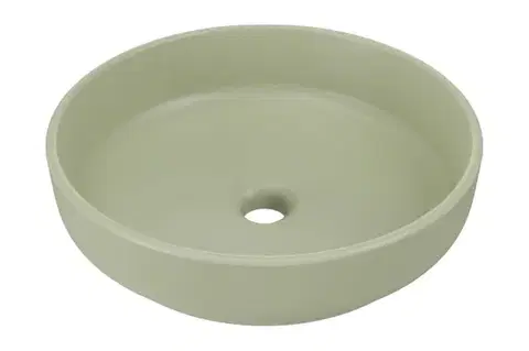 Umývadlá ArtCom Keramické umývadlo RIVER 1 E-6595 | olivový mat 40 cm