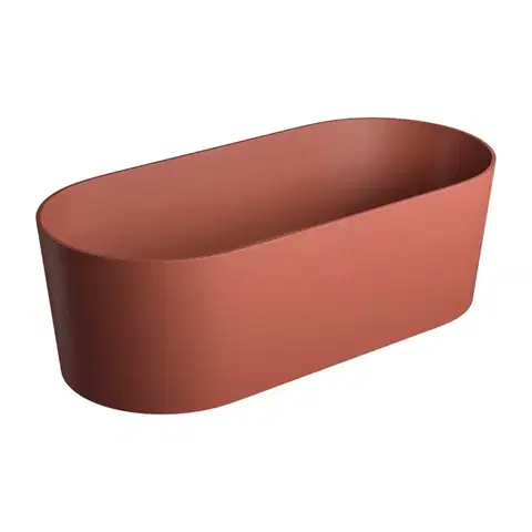 Vane OMNIRES - OVO PZ+ voľne stojaca vaňa, 160 x 75 cm terracotta /TE/ OVOWWTE