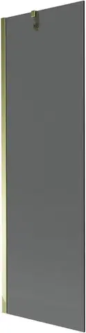 Sprchové dvere MEXEN/S - Next vaňová zástena FIX 60 x 150, grafit, zlatá 895-060-000-00-40-50