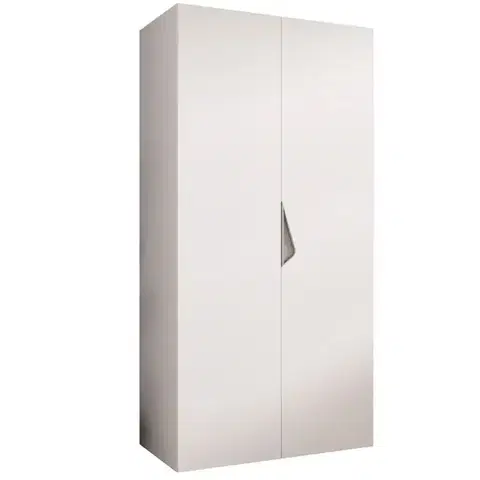 Šatníkové skrine Skriňa Sandi 1-100 biela/kašmír
