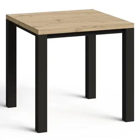 Jedálenské stoly Stôl Oskar M80 artisan/čierna