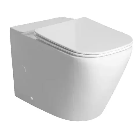Záchody SAPHO - IMALA WC kombi misa, Vortex Rimless, 61x35,5cm, spodný/zadný odpad, biela PC107-111