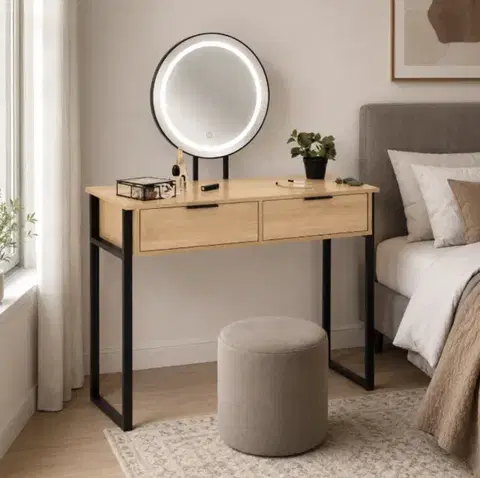 Toaletné stolíky ArtJum Toaletný stolík s LED zrkadlom | CM-354333