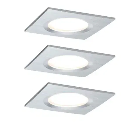 Svietidlá Paulmann 93895 - SADA 3xLED/6W IP44 Stmievateľné podhľadové svietidlo NOVA 230V 93895