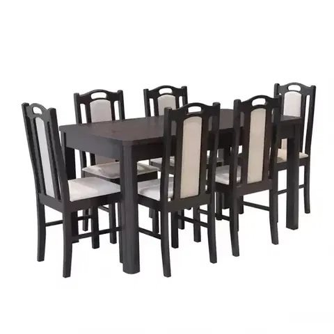Jedálenské zostavy Jedálenská zostava Antek 1+6 wenge