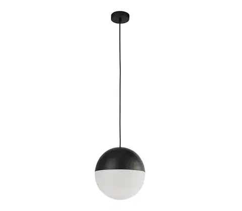 Svietidlá Searchlight 24181BK - Luster na lanku ENDOR 1xE27/40W/230V čierna 24181BK