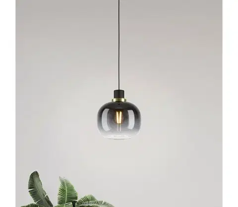 Svietidlá Eglo 99616 - Luster na lanku OILELLA 1xE27/40W/230V šedá 99616