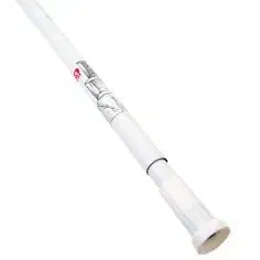 Závesy Kinekus Teleskopická, rozperná, rozťahovacia tyč na kúpeľňový záves, dĺžka 140-260 cm, biela