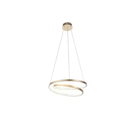 Svietidlá Paul Neuhaus 2472-12 - LED Stmievateľný luster na lanku ROMAN LED/30W/230V zlatá 2472-12