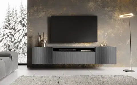 TV stolíky ArtAdrk TV stolík NOEMI závesný | grafit