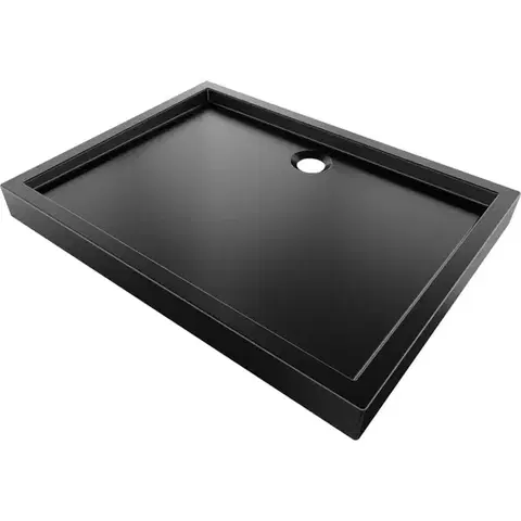 Vane MEXEN - Flow+ sprchová vanička obdĺžniková 70 x 90, čierna mat 46R707090H