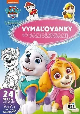 Pre deti a mládež - ostatné Vymaľovanky so samolepkami - Labková patrola (A4)