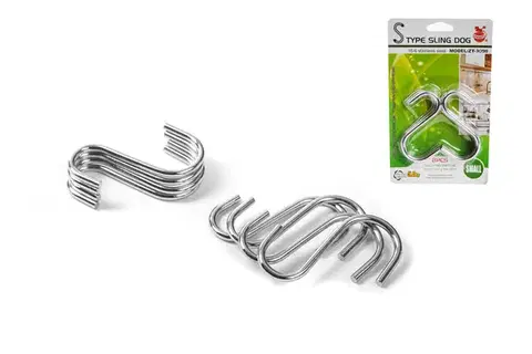 Vešiaky MAKRO - Háčiky 6cm sada 8ks