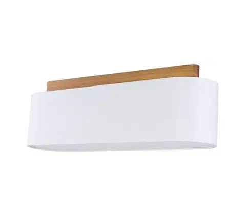 Svietidlá  Stropné svietidlo HELENA 4xE27/60W/230V biela/hnedá 2595