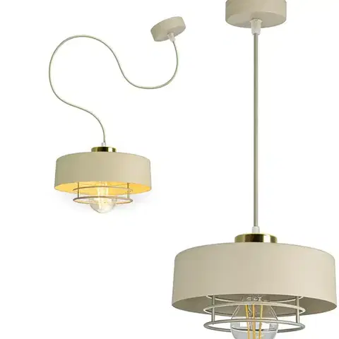 Moderné lampy do obývačky Luster DOVEX 66890 BEIGE LW1