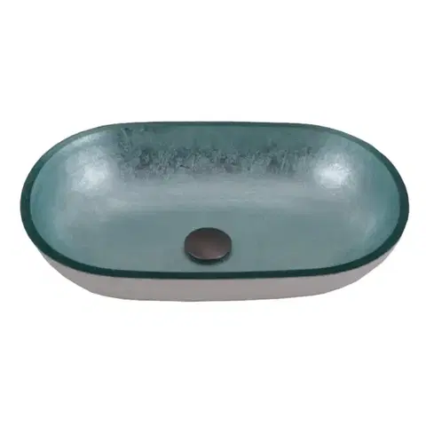 Umývadlá OLSEN SPA - Sklenené umývadlo na dosku LEIDEN 55×34×12 cm OLKLTG223
