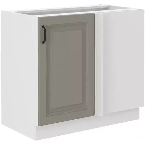 Kuchynské skrinky stojace Kuchynská skrinka Stilo claygrey/biely 105 nd 1f bb