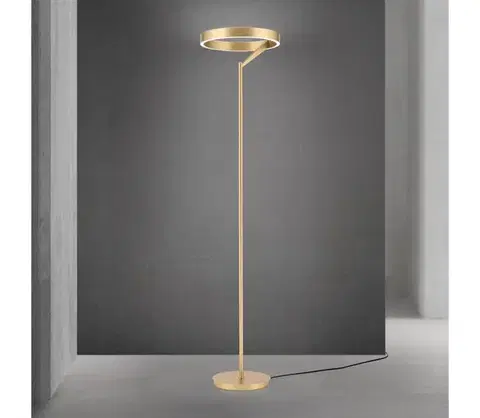 Lampy Orion - stmievateľná LED stojacia lampa KOLK LED/40W/230V 2700/4000K zlatá Stl 12-1293 gold-matt