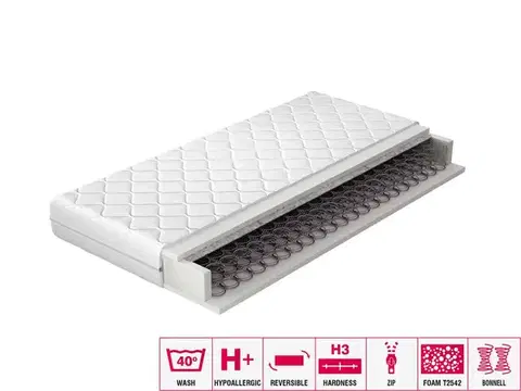 Matrace NABBI Oschia 90 obojstranný pružinový matrac PUR pena / pružiny / plsť / látka