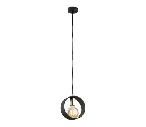 Svietidlá Argon 4067 - Luster na lanku AMADORA 1xE27/15W/230V čierna 4067
