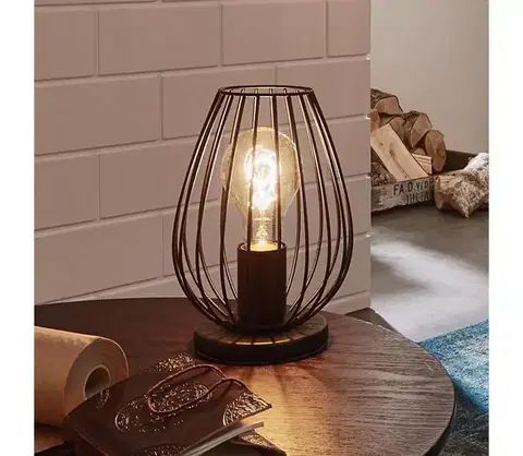 Lampy Eglo 49481 - Stolná lampa NEWTOWN 1xE27/60W/230V 49481
