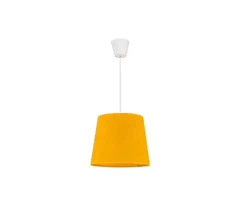 Svietidlá  - Luster na lanku SOLO 1xE27/40W/230V pr. 24 cm žltá 8532