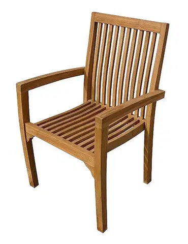 Záhradné stoličky a kreslá Záhradné pevné kreslo RIVIERA (teak)